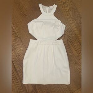 by the way pleather dress